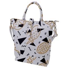 Golden Pineapples Buckle Top Tote Bag by goljakoff