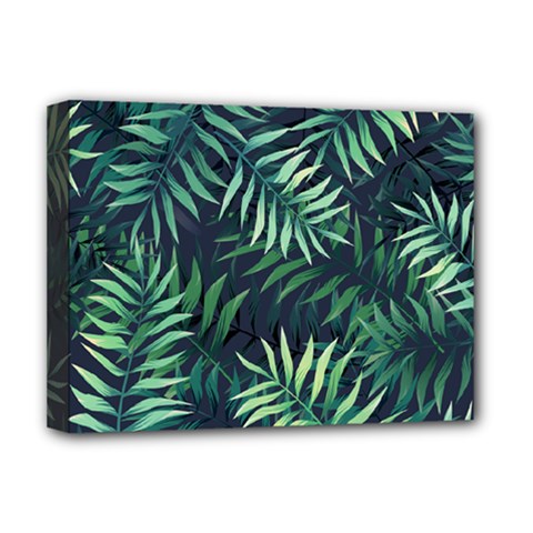 Green Leaves Deluxe Canvas 16  X 12  (stretched)  by goljakoff