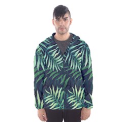 Green Leaves Men s Hooded Windbreaker by goljakoff