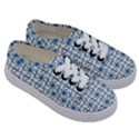 Azulejo style blue tiles Kids  Classic Low Top Sneakers View3