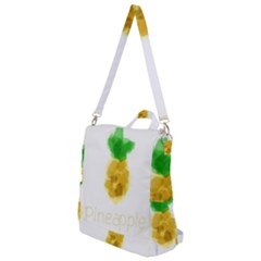 Pineapple Fruit Watercolor Painted Crossbody Backpack by Mariart