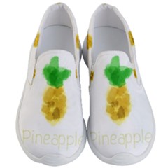 Pineapple Fruit Watercolor Painted Men s Lightweight Slip Ons