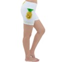 Pineapple Fruit Watercolor Painted Lightweight Velour Yoga Shorts View3
