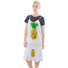Pineapple Fruit Watercolor Painted Camis Fishtail Dress