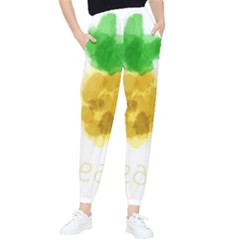 Pineapple Fruit Watercolor Painted Tapered Pants