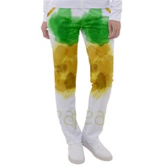 Pineapple Fruit Watercolor Painted Women s Casual Pants