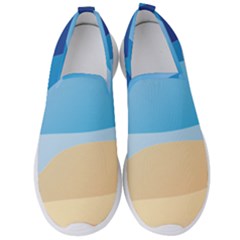 Illustrations Waves Line Rainbow Men s Slip On Sneakers