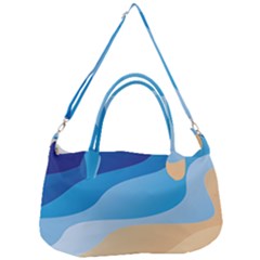 Illustrations Waves Line Rainbow Removal Strap Handbag
