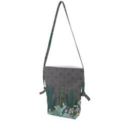 Cactus Plant Green Nature Cacti Folding Shoulder Bag by Mariart