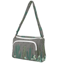 Cactus Plant Green Nature Cacti Front Pocket Crossbody Bag