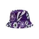 Floral blue pattern  Inside Out Bucket Hat (Kids) View5