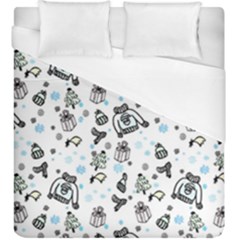 Winter story patern Duvet Cover (King Size)