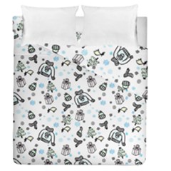 Winter story patern Duvet Cover Double Side (Queen Size)