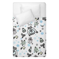 Winter story patern Duvet Cover Double Side (Single Size)