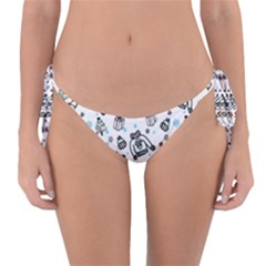 Winter story patern Reversible Bikini Bottom