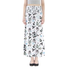 Winter story patern Full Length Maxi Skirt