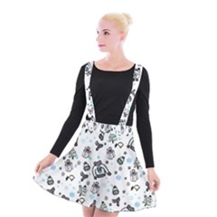 Winter story patern Suspender Skater Skirt