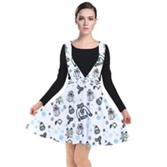 Winter story patern Plunge Pinafore Dress