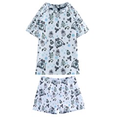 Winter story patern Kids  Swim Tee and Shorts Set