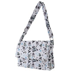 Winter Story Patern Full Print Messenger Bag (l) by MintanArt