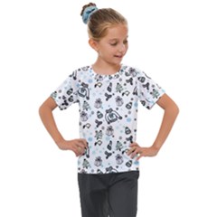 Winter story patern Kids  Mesh Piece Tee