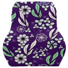 Floral Blue Pattern  Car Seat Back Cushion 