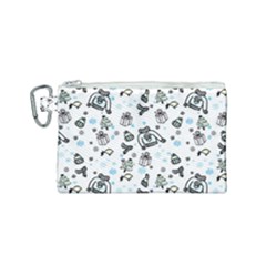 Winter Story Patern Canvas Cosmetic Bag (small)