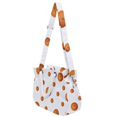Tangerines Photo Motif Pattern Design Rope Handles Shoulder Strap Bag
