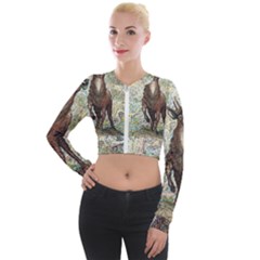 King Of The Forest - By Larenard Long Sleeve Cropped Velvet Jacket by LaRenard