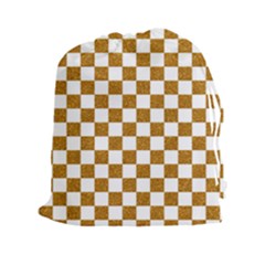 Checkerboard Gold Drawstring Pouch (2xl) by impacteesstreetweargold