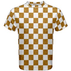 Checkerboard Gold Men s Cotton Tee by impacteesstreetweargold