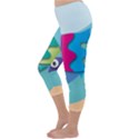 Illustrations Fish Sea Summer Colorful Rainbow Capri Winter Leggings  View2