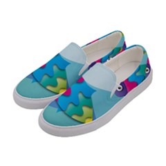 Illustrations Fish Sea Summer Colorful Rainbow Women s Canvas Slip Ons by HermanTelo