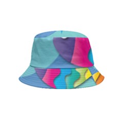 Illustrations Fish Sea Summer Colorful Rainbow Inside Out Bucket Hat (kids) by HermanTelo