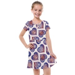 Heart Mandala Kids  Cross Web Dress by designsbymallika