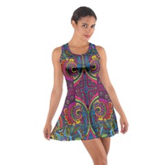 Colorful Boho Pattern Cotton Racerback Dress by designsbymallika