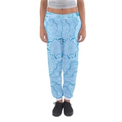 Blue Lines Pattern Women s Jogger Sweatpants by designsbymallika