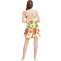 Orange Flowers Summer Frill Dress View2