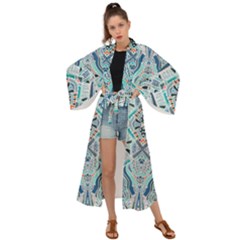 Boho Love 2 Maxi Kimono by designsbymallika