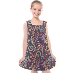 Pretty Baatik Print Kids  Cross Back Dress by designsbymallika