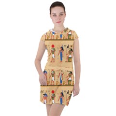 Tribal Love Drawstring Hooded Dress by designsbymallika