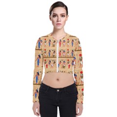 Tribal Love Long Sleeve Zip Up Bomber Jacket by designsbymallika