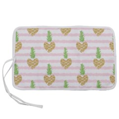 Heart Pineapple Pen Storage Case (m) by designsbymallika