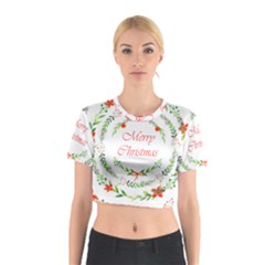 Merry Christmas Cotton Crop Top