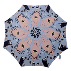 Thinking Is Love Hook Handle Umbrellas (large) by designsbymallika