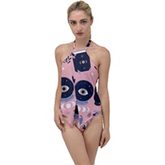 Astrology Go With The Flow One Piece Swimsuit by designsbymallika