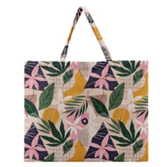 Tropical Love Zipper Large Tote Bag by designsbymallika