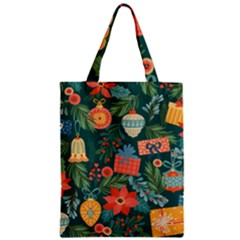 Christmas Love Zipper Classic Tote Bag by designsbymallika