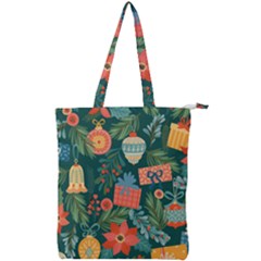 Christmas Love Double Zip Up Tote Bag by designsbymallika