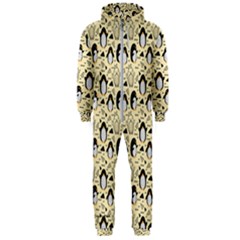 Cute Penguin Love Hooded Jumpsuit (men)  by designsbymallika